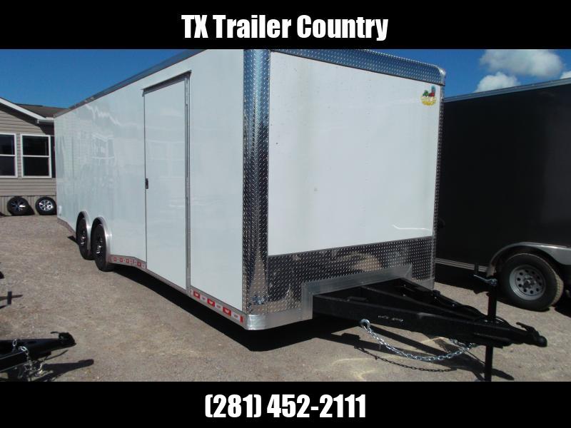 WOW SPECIAL 2023 Covered Wagon Trailers 8.5x28 Tandem Axle Race
