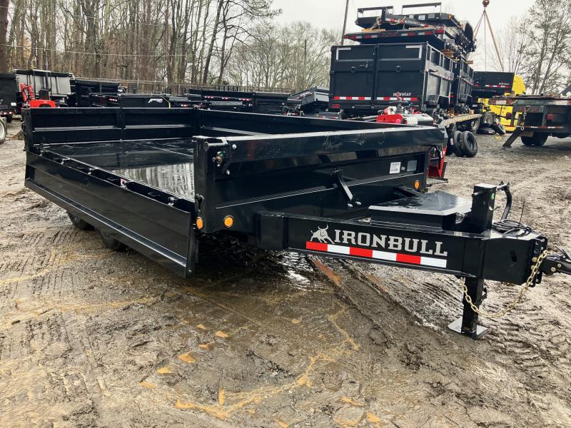 2023 Iron Bull 8x14 14K Fold Down Sides Deckover Dump Trailer Chipper LLC, North