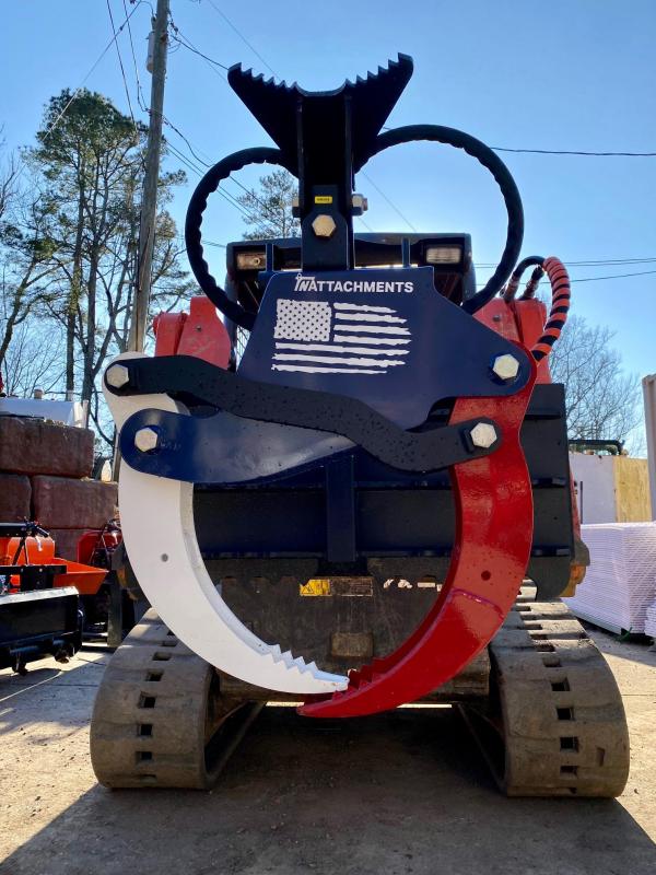 TNA Top Notch Equipment 61 HD Compact Log Grapple 5K Capacity TNAHDMGFSS Skid Steer Attachment