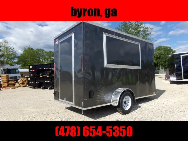 6x12 3x6 Window grey Enclosed Cargo Concesion Mobile Space Trailers