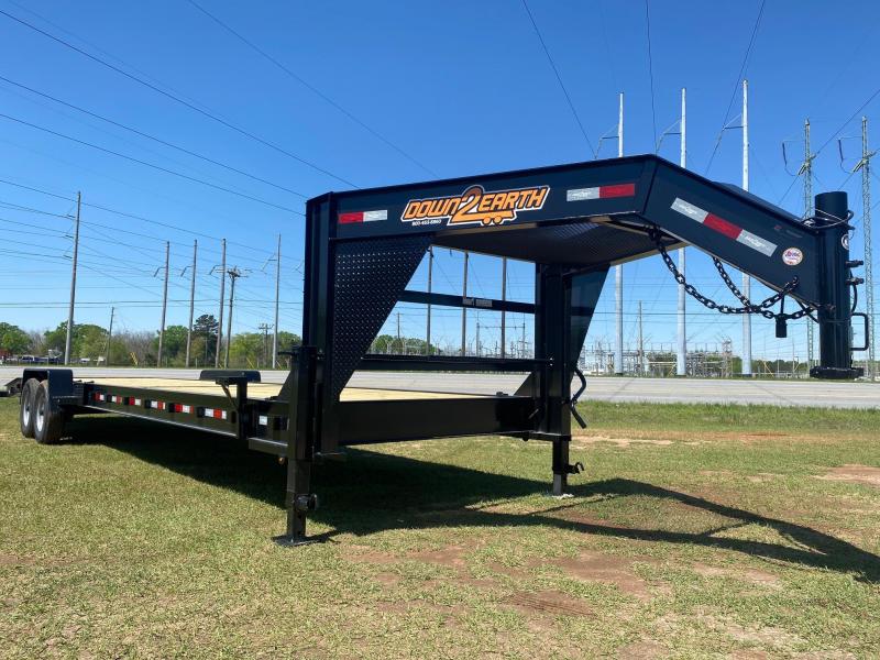 Down 2 Earth Trailers 30' 2 Car Hauler Gooseneck Mobile Space