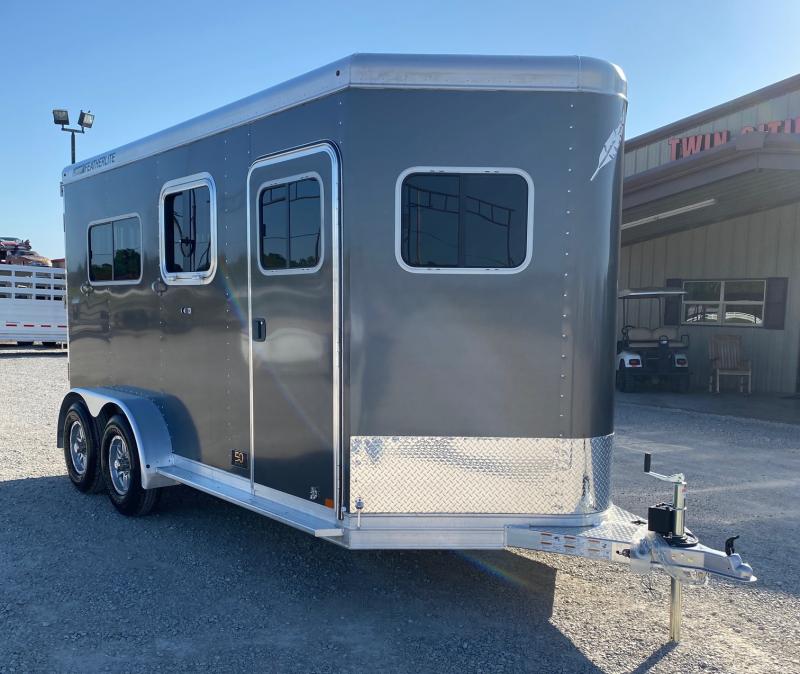 2023 Featherlite 2 horse straight load bumper pull Horse Trailers For
