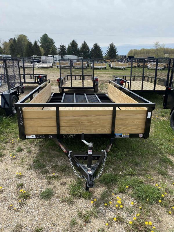 2023 H&H Trailers 6 X 12 STEEL WOODSIDE LAND. Utility Trailer 7x12