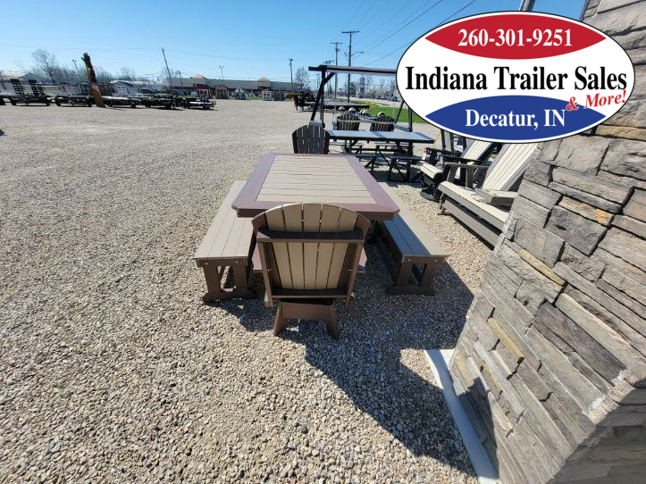 2023 Poly Complete 6ft Table w/2 Benches & 2 Swivel Chairs Living