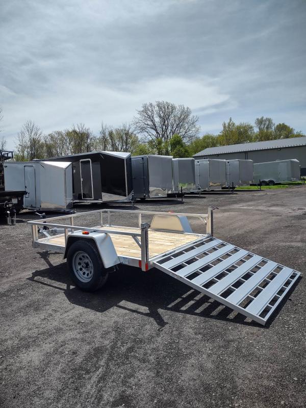 2023 Rance Aluminum 5.5X8 Aluminum Wood Deck Utility Trailer JPR