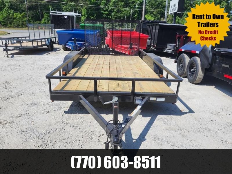 7X14 Utility W/ 4' Removable Gate & Triple Tube Tongue 2022 MidSouth