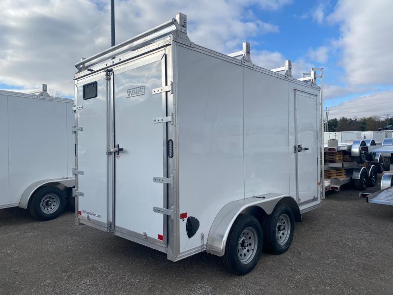 2023 EZ Hauler 7 X 12 FT ENCLOSED CONTRACTOR TRAILER WITH LADDER RACK