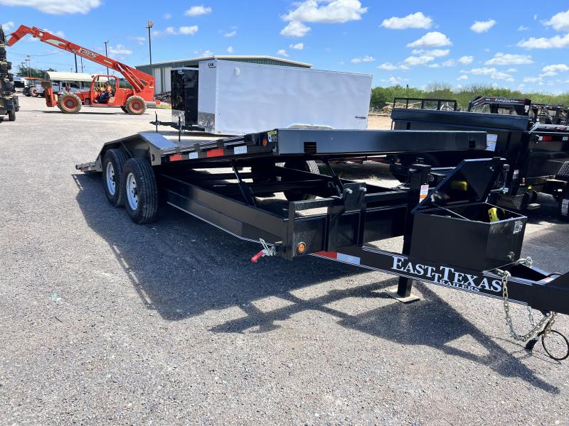 2023 East Texas Trailers 102x20ft Tilt 14k Car Hauler Brush Country
