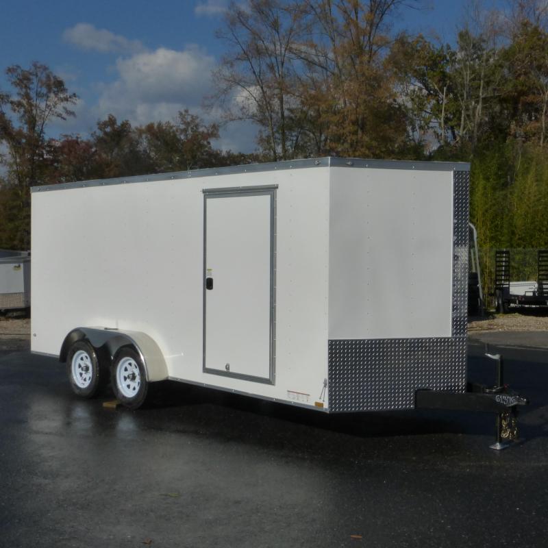 Diamond Cargo 7' x 16' Enclosed Cargo Trailer w/ Ramp New enclosed cargo utility landscape