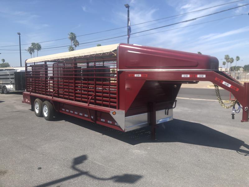 2024 GR Trailers GOOSENECK 24FT CATTLE Stock / Stock Combo Trailer