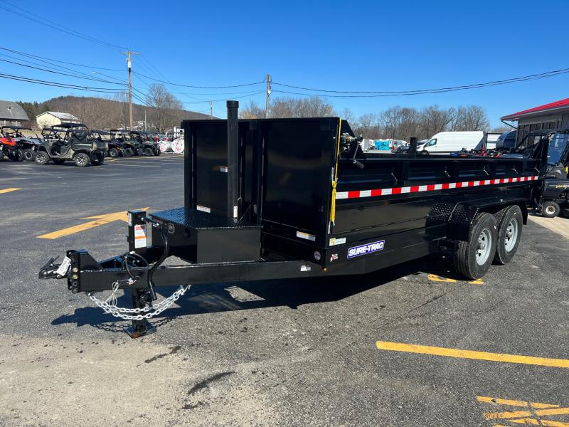 2023 SURETRAC 7x16 14k Dump Trailer with Telescopic Lift 7 Gauge