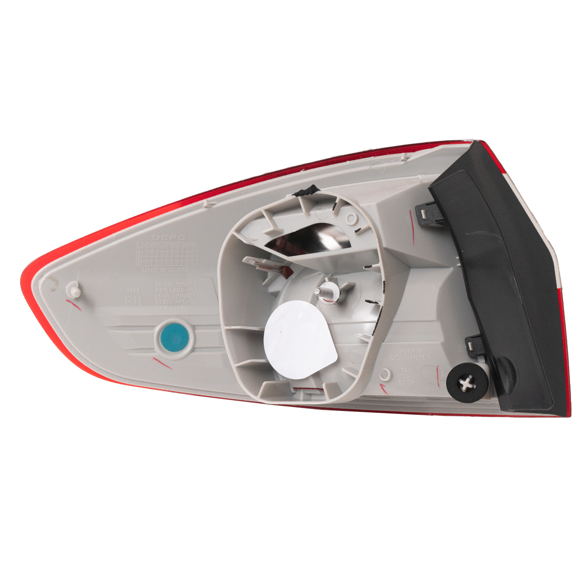 Faro trasero derecho para Ford Fiesta Kinetic 2014 en Adelante 4 Ptas exterior