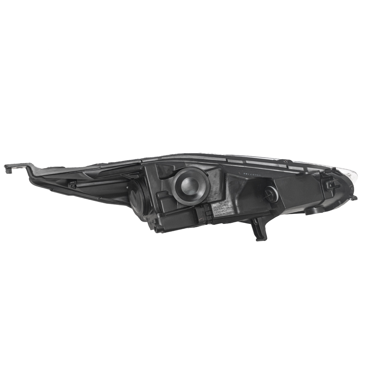 Óptica para Ford Fiesta Kinetic 2017 / 2019 izquierda Brasil Fondo cromado con Lupa con LED