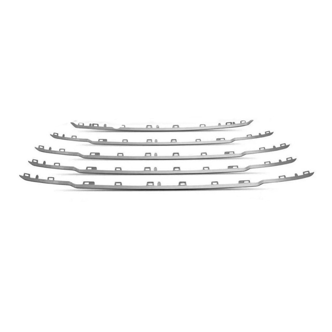 Grilla para Ford Fiesta Kinetic Desde 2014 Mold. Rejillas gris Juego