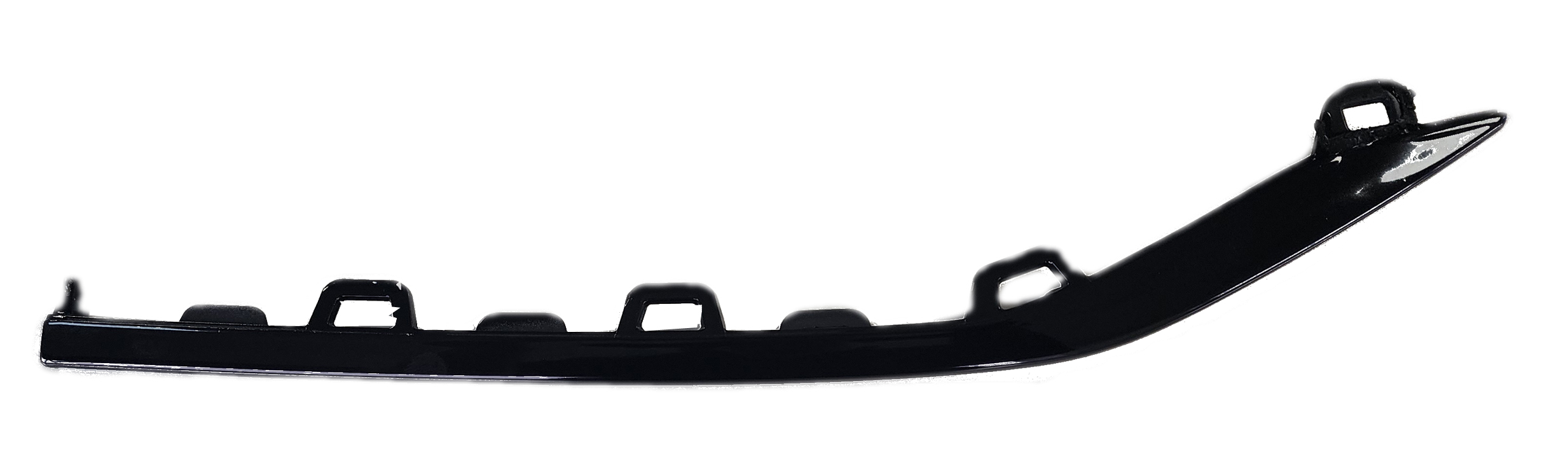 Moldura exterior para Fiat Frente-Cola Cronos 2022 / 2024 inferior Parrilla negro izquierdo