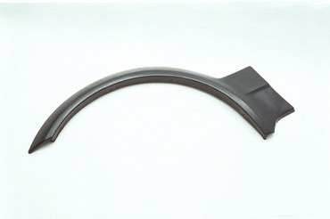 Moldura Lateral Autoadhesiva para Fiat Spazio 1992 Guardabarro delantero negro derecho