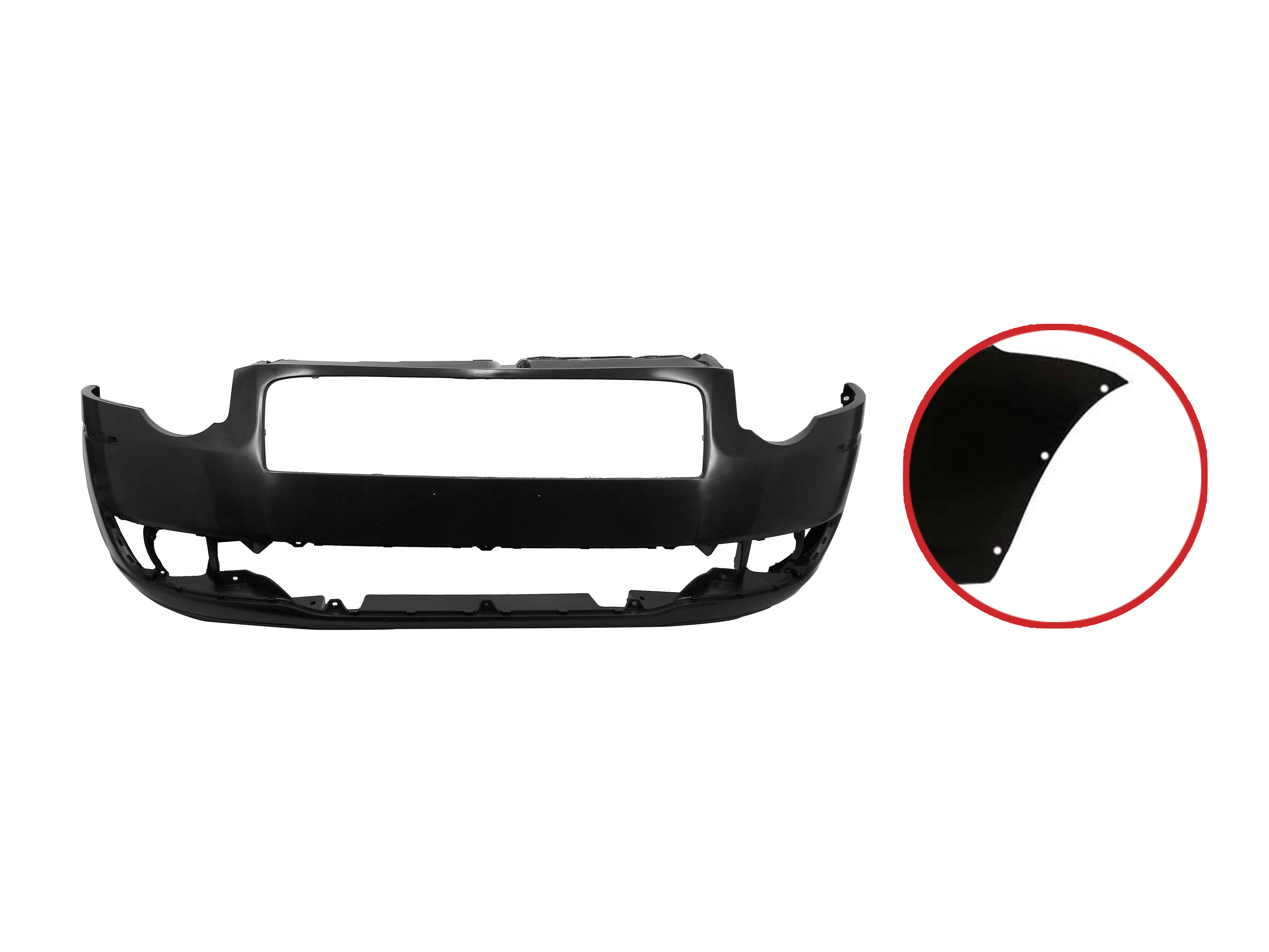 Paragolpe para Fiat Palio Trekking 2010 en Adelante Strada 2009 / 2011 delantero Caguj para Mold Pasarrueda