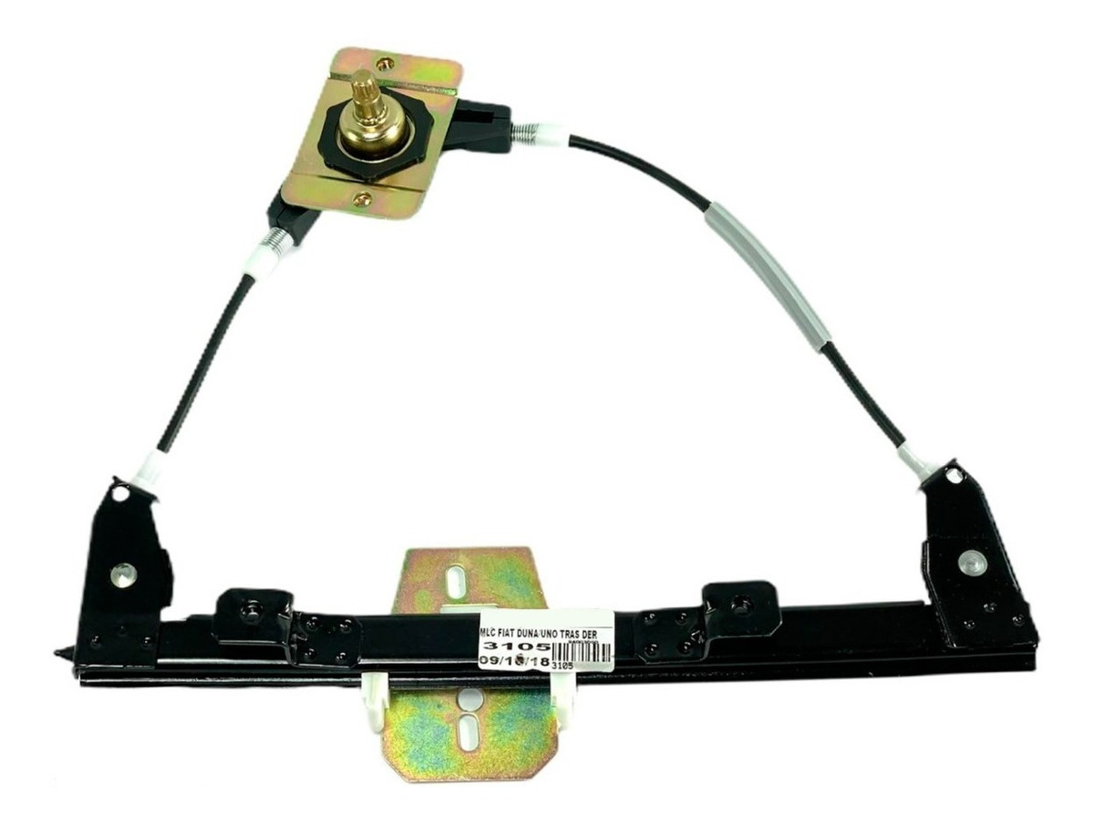 Máquina Levanta Cristal para Fiat Duna / Uno 5 Puertas trasera Manual derecha