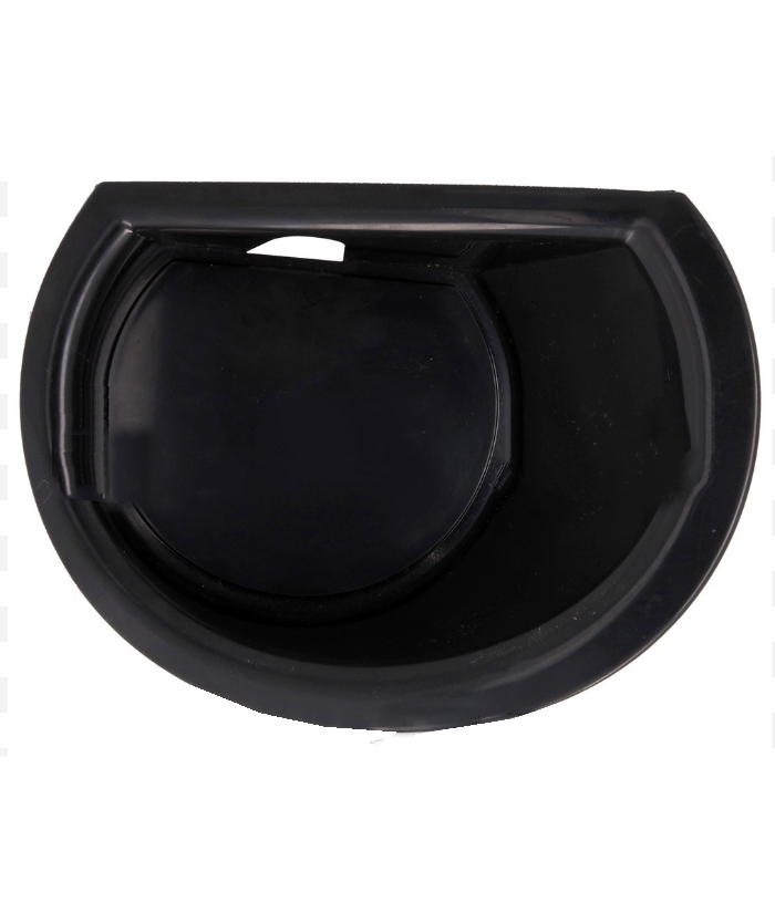 Aro de faro para derecho para Chevrolet S10 2017 A 2020 Ciego negro