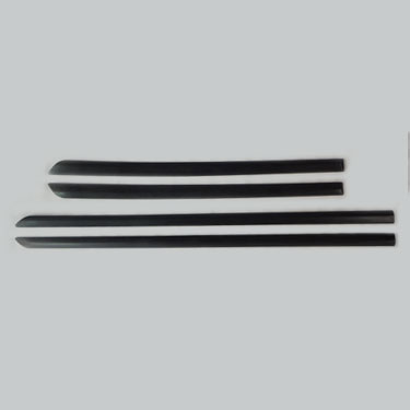 Moldura Lateral Autoadhesiva para Chevrolet Classic Desde 2010 4 Puertas negro Juego