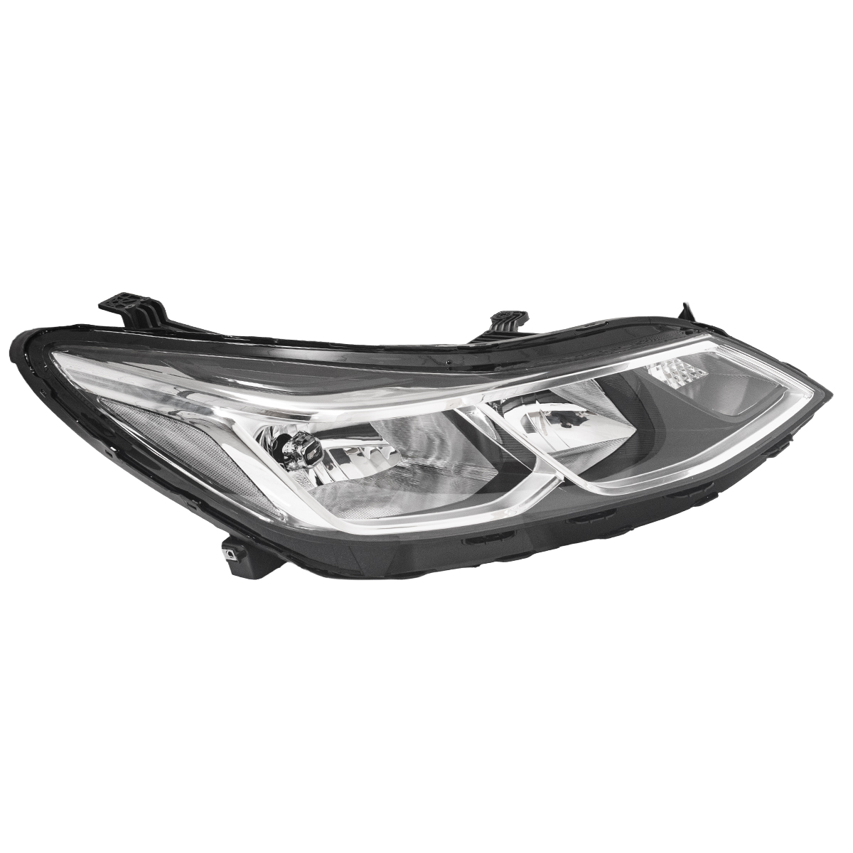 Óptica para Chevrolet Cruze Desde 2016 derecha cromada sin LED
