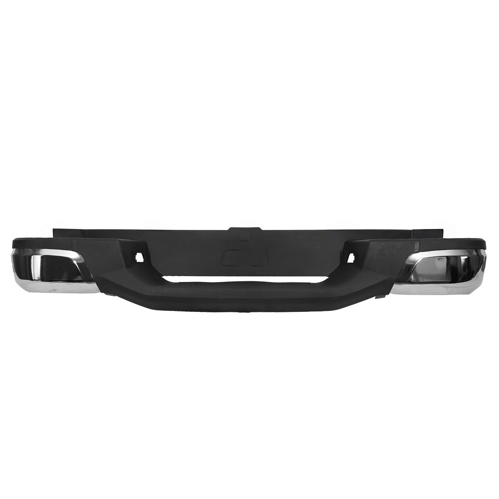 Paragolpe para Chevrolet S-10 2012 en Adelante trasero Completo cromado con Pisadera