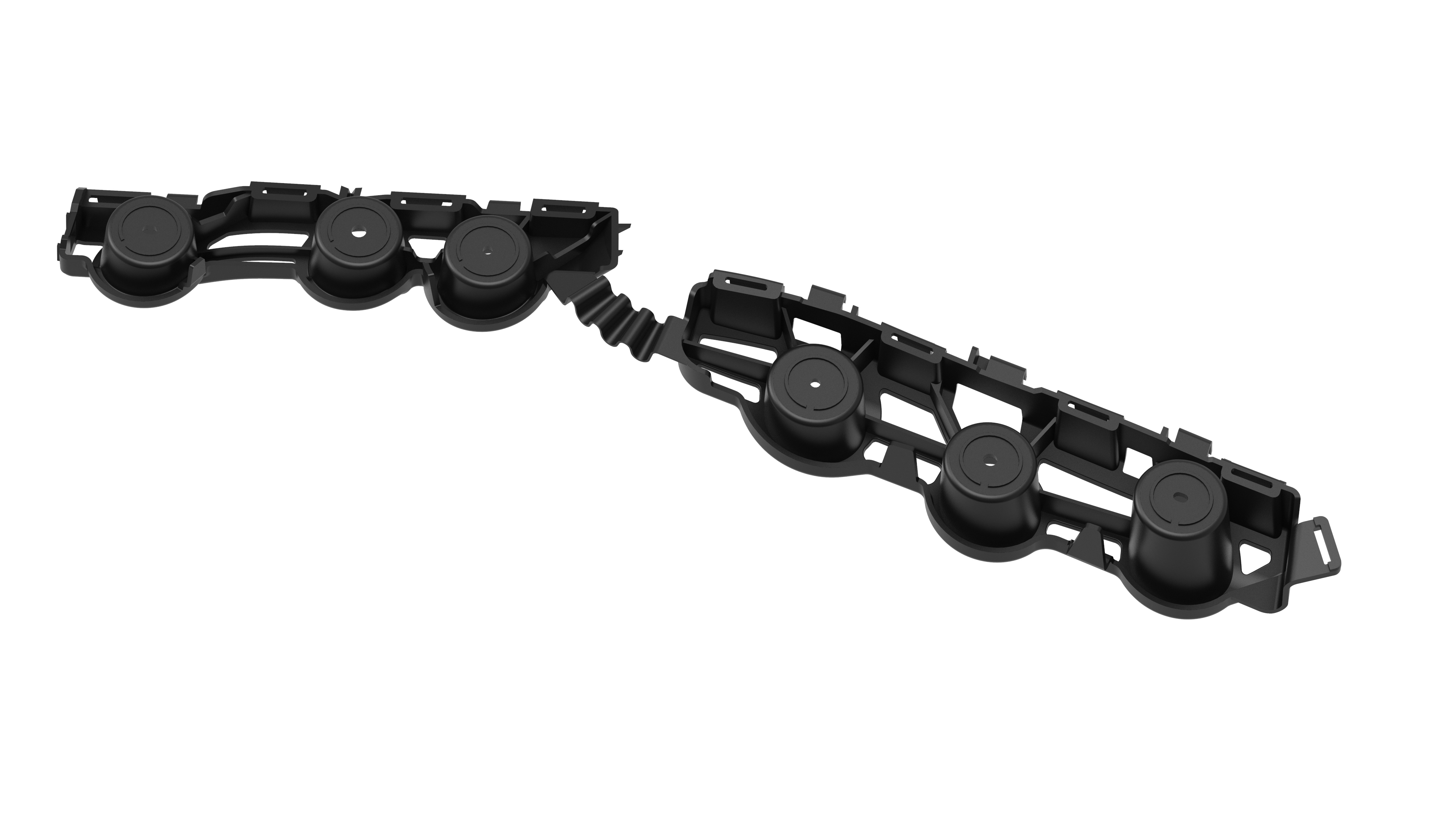 Soporte de Paragolpe para Chevrolet Onix 2017 / 2021 trasero 5 Puertas izquierdo