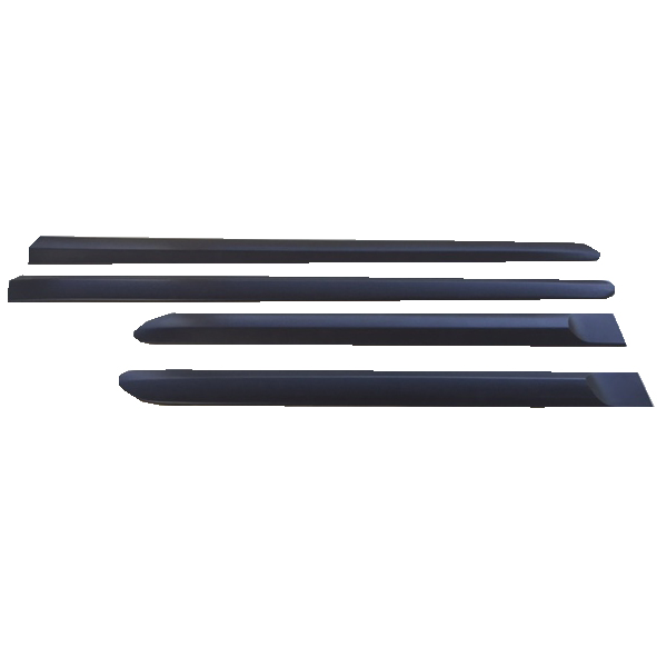 Moldura Lateral Autoadhesiva para Peugeot 308 / 408 2011 / 2015 negra con Vira Plata Juego