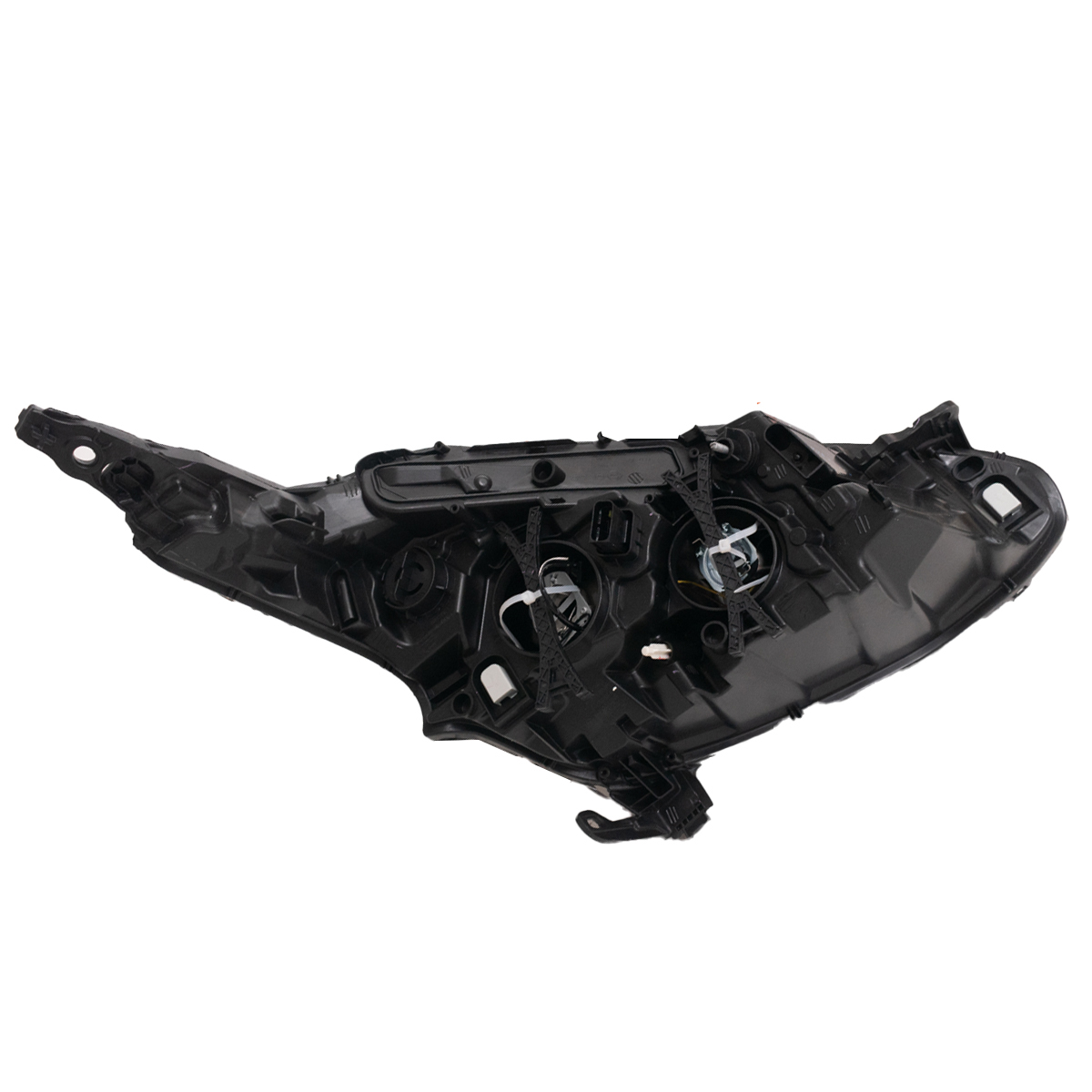 Óptica para Peugeot 208 Desde 2016 izquierda Fondo negro con Lupa con LED