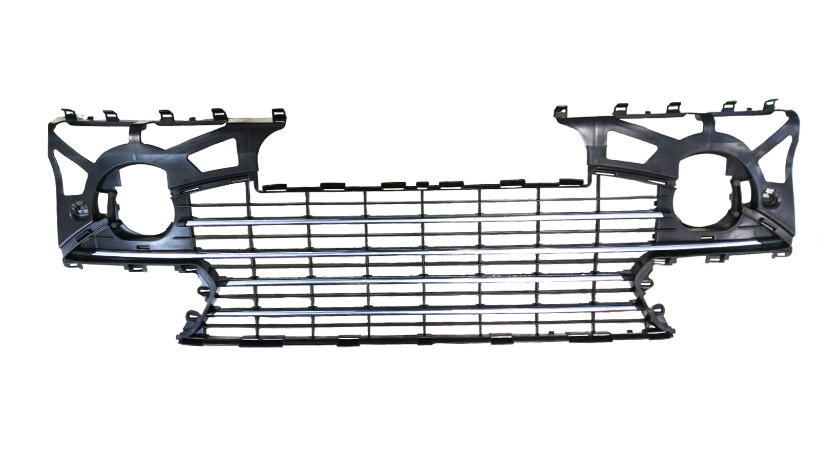 Grilla de Paragolpe para Peugeot 307 Desde 2006 delantero con Viras cromadas