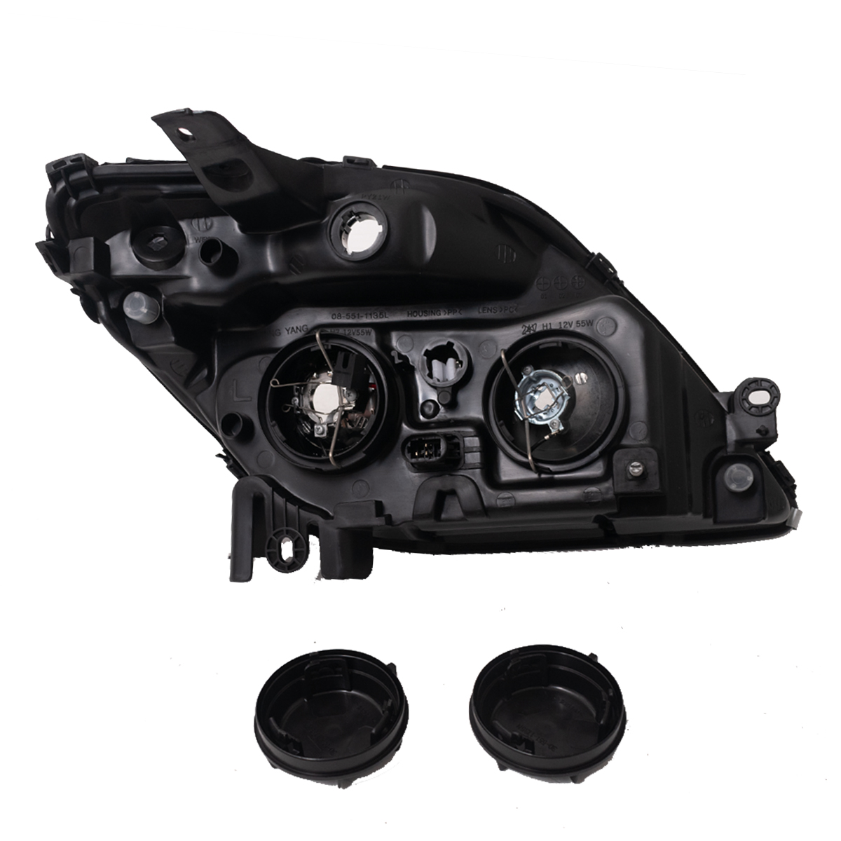 Óptica para Renault Scenic 2001 / 2010 izquierda Fondo cromado