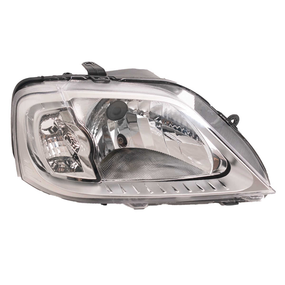 Óptica para Renault Logan 2007 / 2009 derecha cromada
