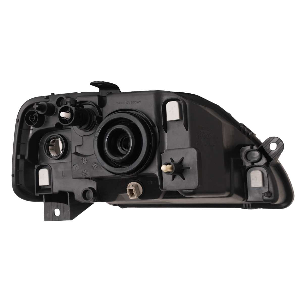 Óptica para Renault Logan 2007 / 2009 izquierda cromada