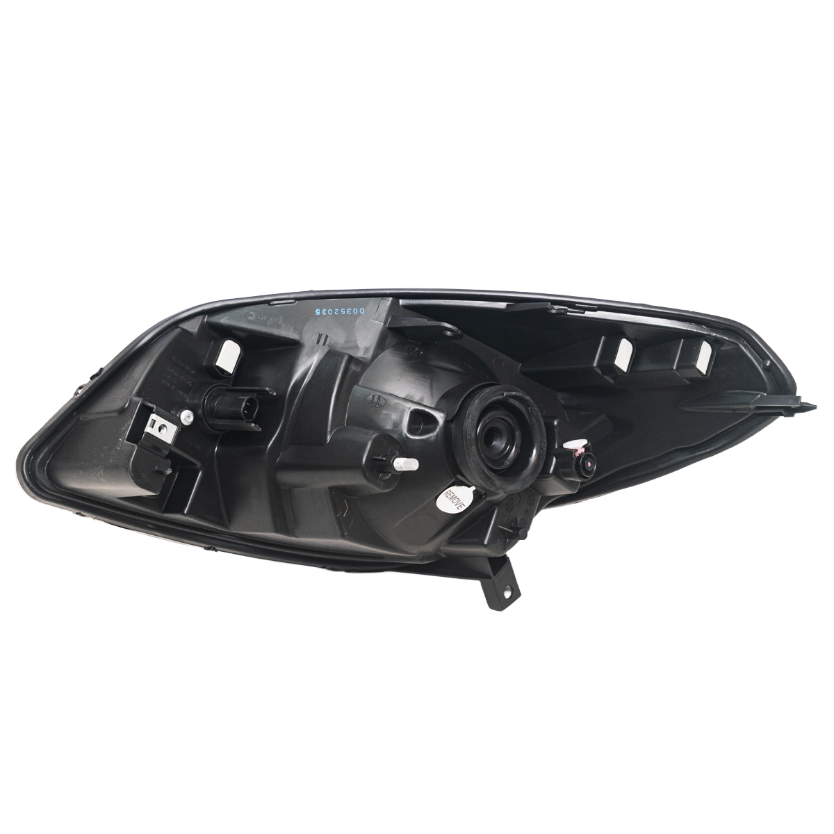 Óptica para Renault Sandero 2012 / 2014 derecha Fondo cromado