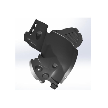 Pasarrueda / Guardaplast para Renault plástico / Guardaplast Kangoo Fase Ii Desde 2008 delantero Anterior derecho