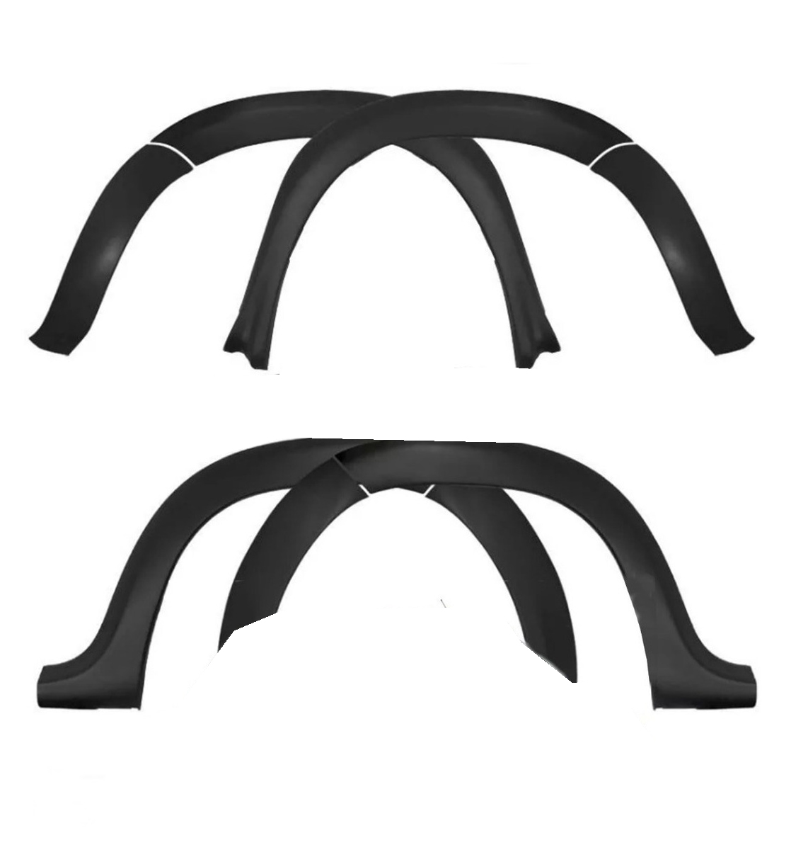 Moldura Pasarrueda para Renault Duster I 2011 / 2021 negro 8 Piezas