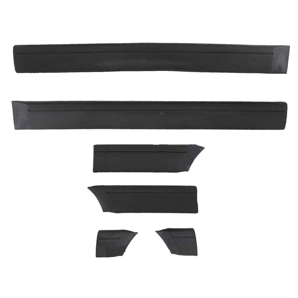 Moldura Lateral Autoadhesiva para Volkswagen Gol 1992 / 1993 Juego Ancha gris