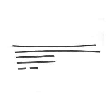 Moldura Lateral Autoadhesiva para Volkswagen Gol 2000 / 2002 3 Puertas Juego Fina negra