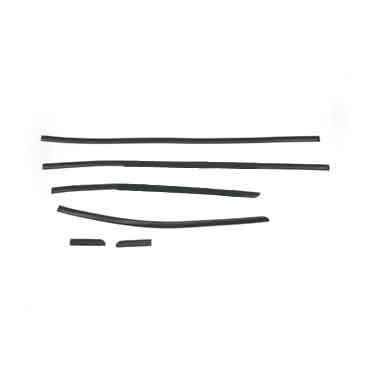 Moldura Lateral Autoadhesiva para Volkswagen Gol 2000 / 2002 5 Puertas Juego Fina negra