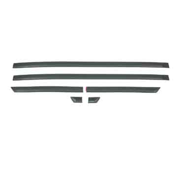 Moldura Lateral Autoadhesiva para Volkswagen Gol 2003 / 2014 3 Puertas Juego Ancha negra
