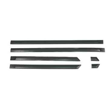 Moldura Lateral Autoadhesiva para Volkswagen Gol 2003 / 2014 5 Puertas Juego Ancha negra