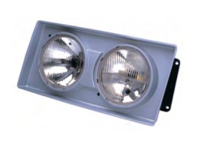 Óptica para Volkswagen Titan Redonda Doble Masc gris 2001 / 2005 izquierda
