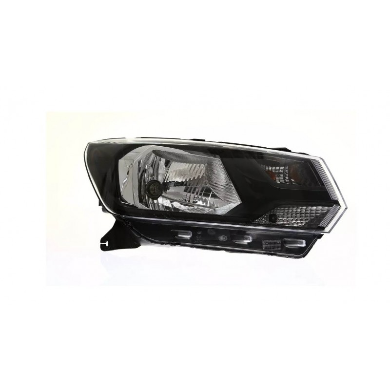 Óptica para Volkswagen Gol Trend / Voyage G8 Desde 2019 derecha Saveiro V / negra