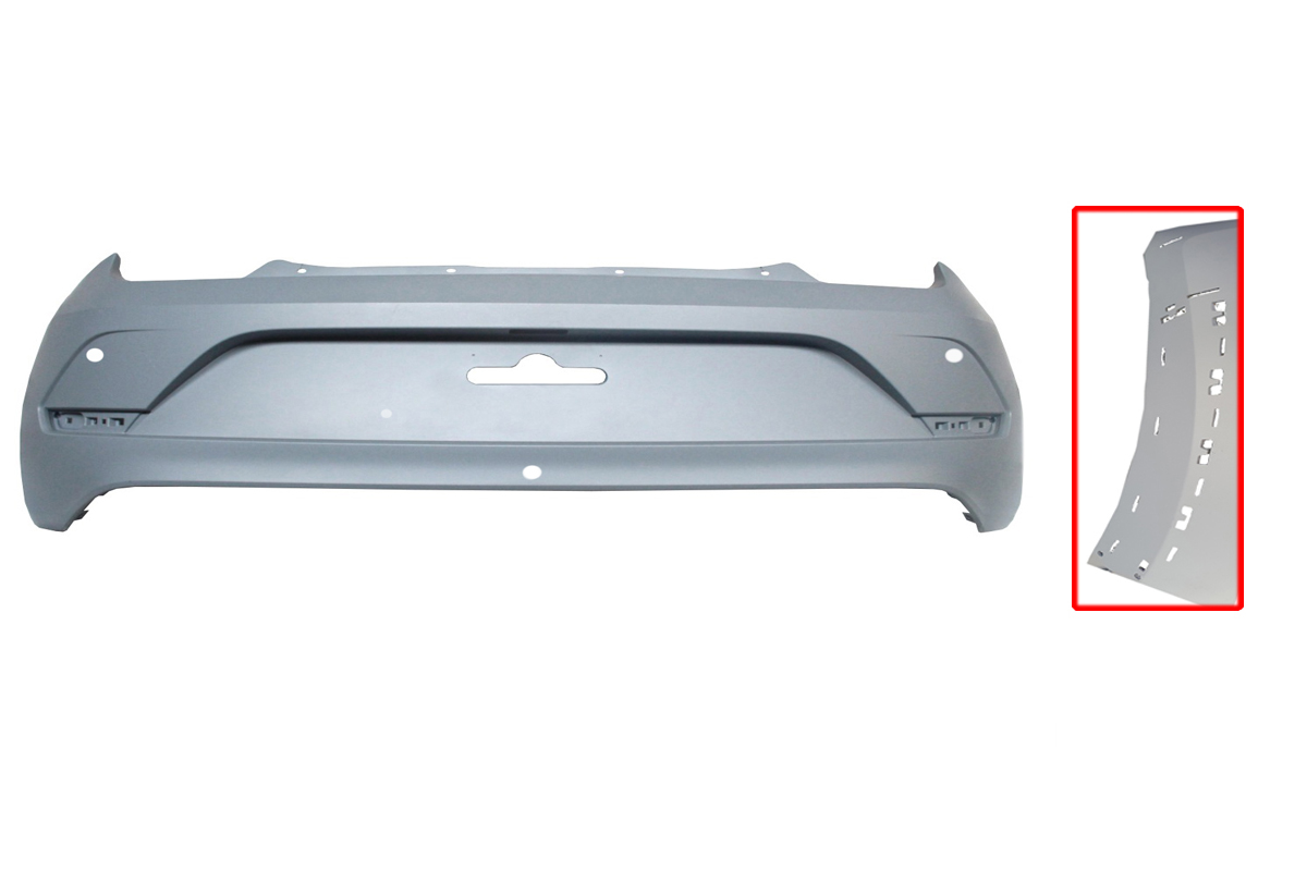 Paragolpe para Volkswagen Up! Cross 2017 en Adelante trasero con Sensor para Fender