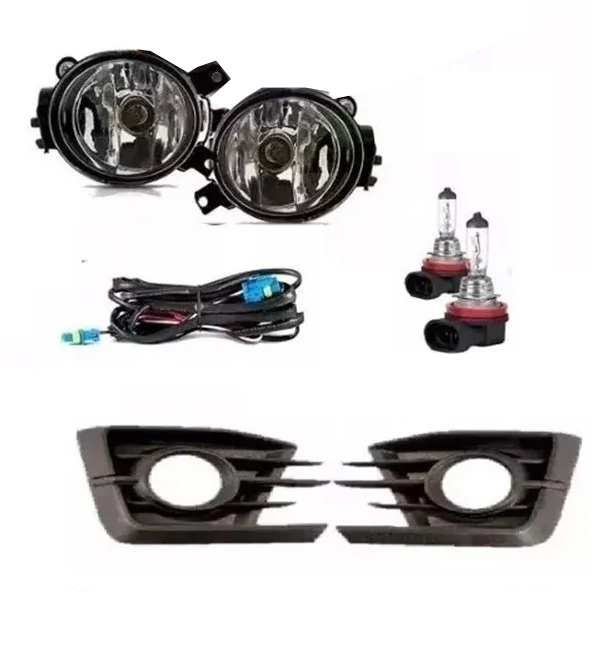 Faro Auxiliares Gol Trend G7 Desde 2016 Kit Completo con Rejillas
