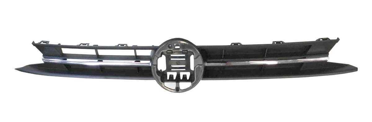 Parrilla para Volkswagen Polo 2018-2022 / Virtus 2018 / 2023 negra Brillante con Molduras cromadas