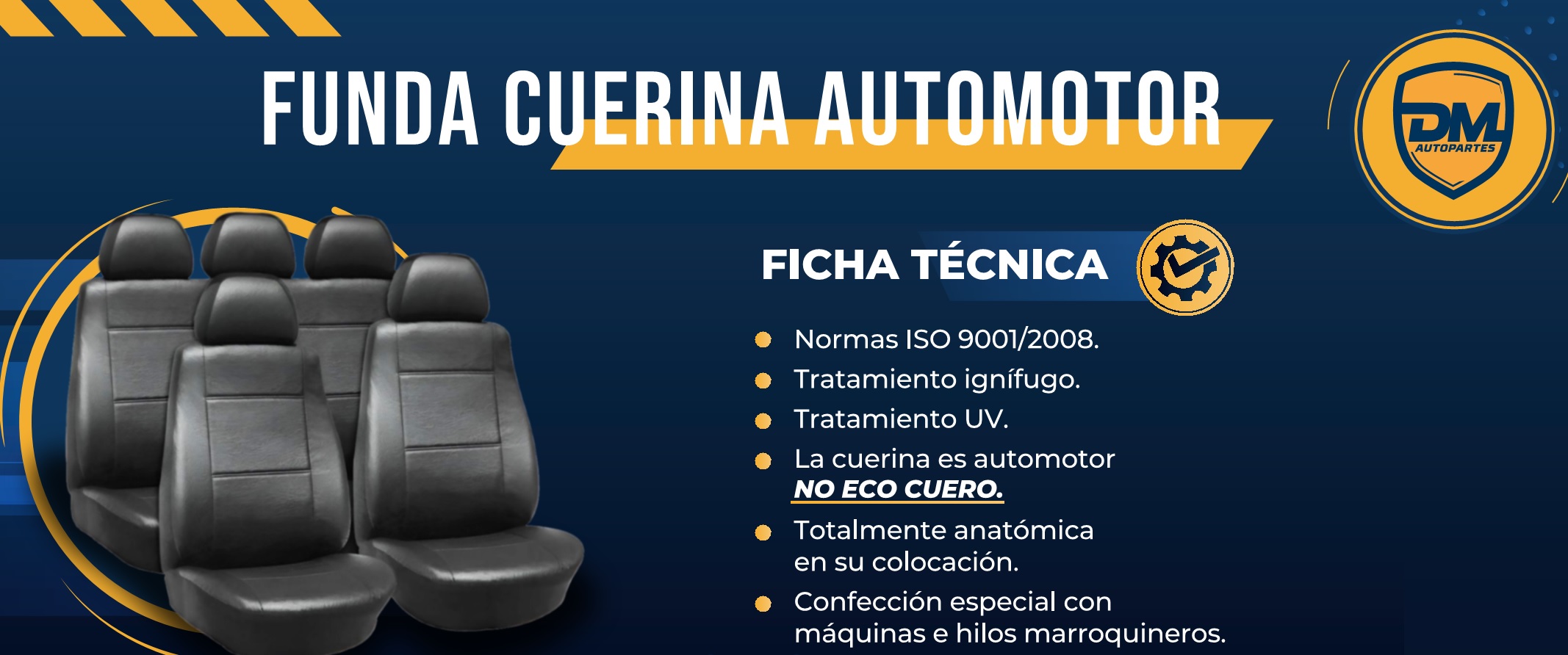 Fundas para Asientos "Polo" Track Desde 2023 con Apoyacabeza Del. Incorporado Asiento trasero Enterizo