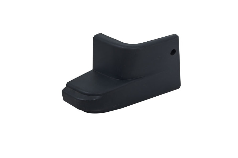 Puntera de Paragolpe para Volkswagen Saveiro 1991 / 1993 negra trasera derecha