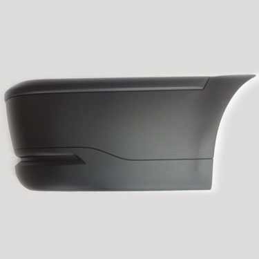 Puntera de Paragolpe para Volkswagen Saveiro 2006 / 2010 negra trasera izquierda