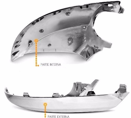 Carcasa de Espejo para Amarok 2010+ cromada inferior izquierda